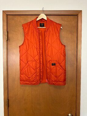 Carhartt WIP Newton Quilted Vest Orange Small